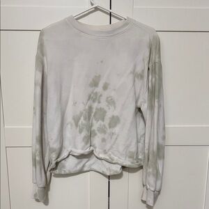 Abercrombie & Fitch Cream and Green Sweatshirt